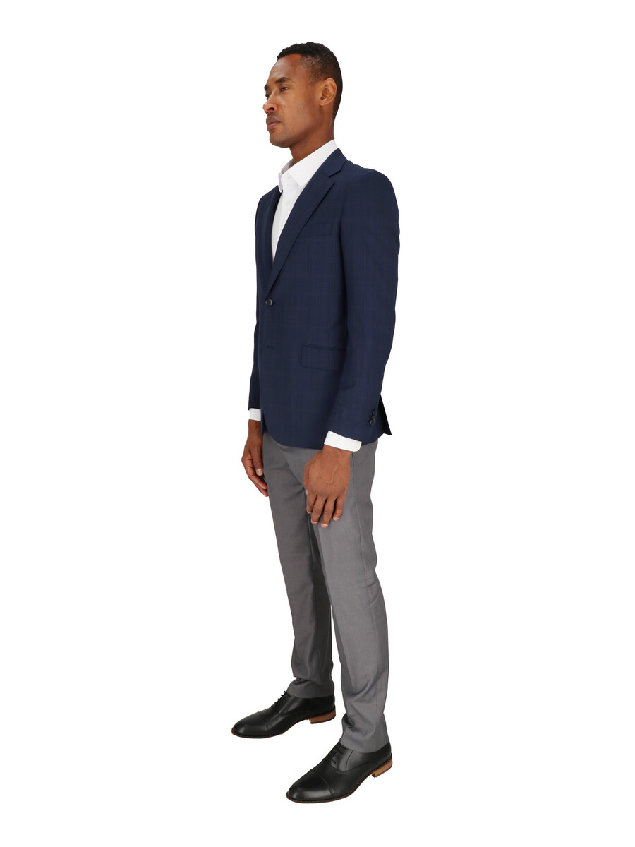 two button notch lapel slim fit sportscoat