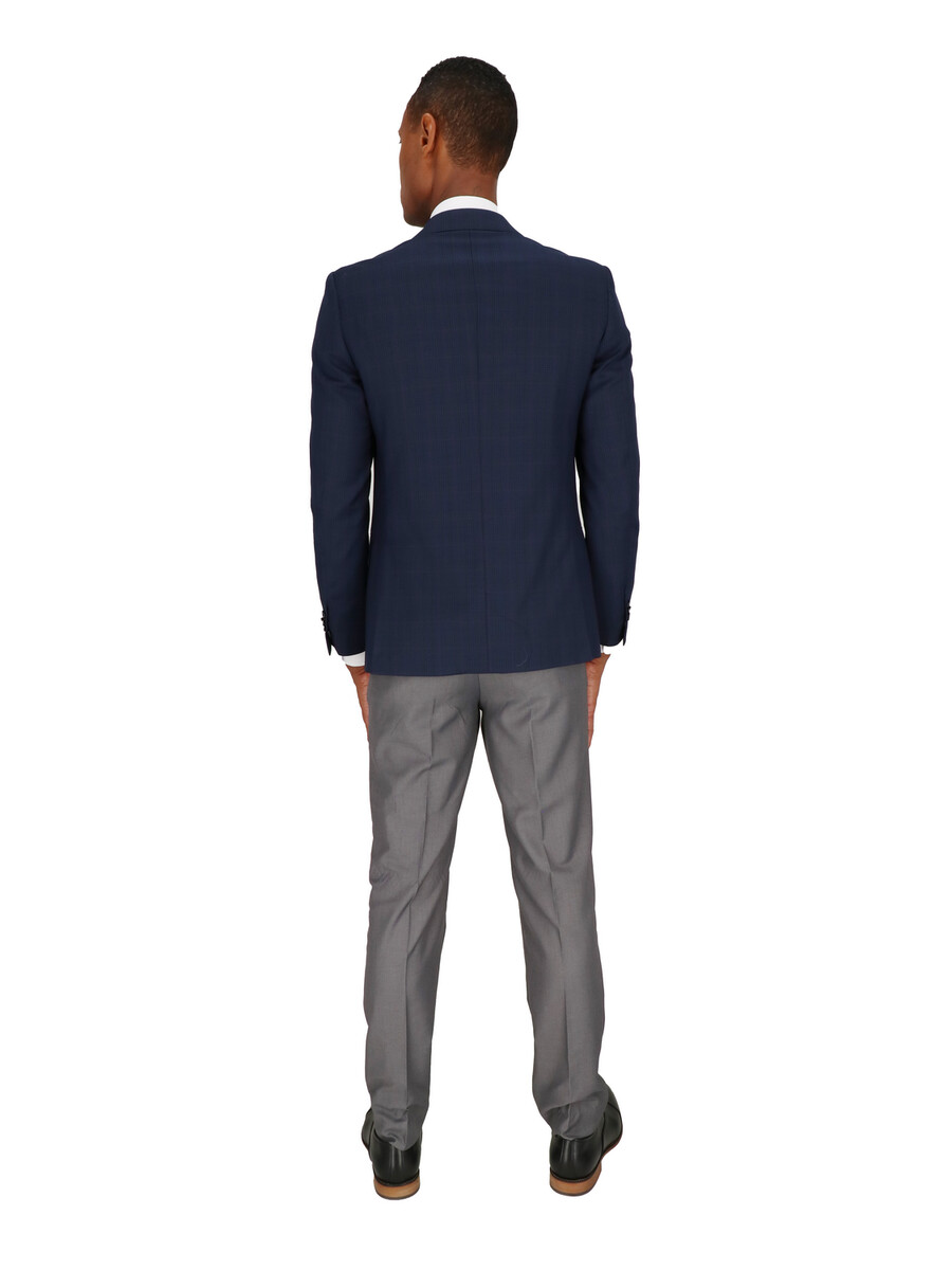 two button notch lapel slim fit sportscoat