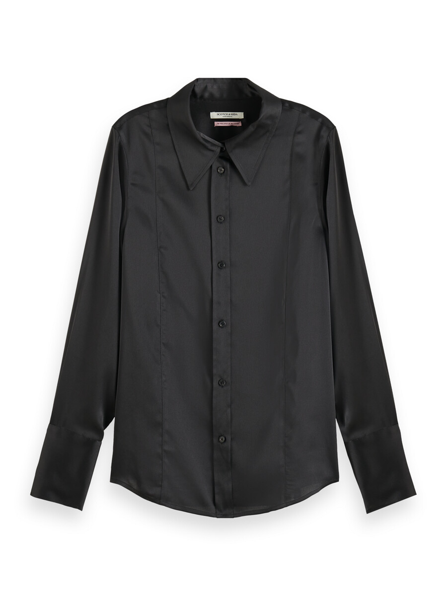 essentials — satin shirt
