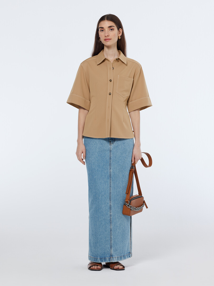 fitted short sleeve shirt