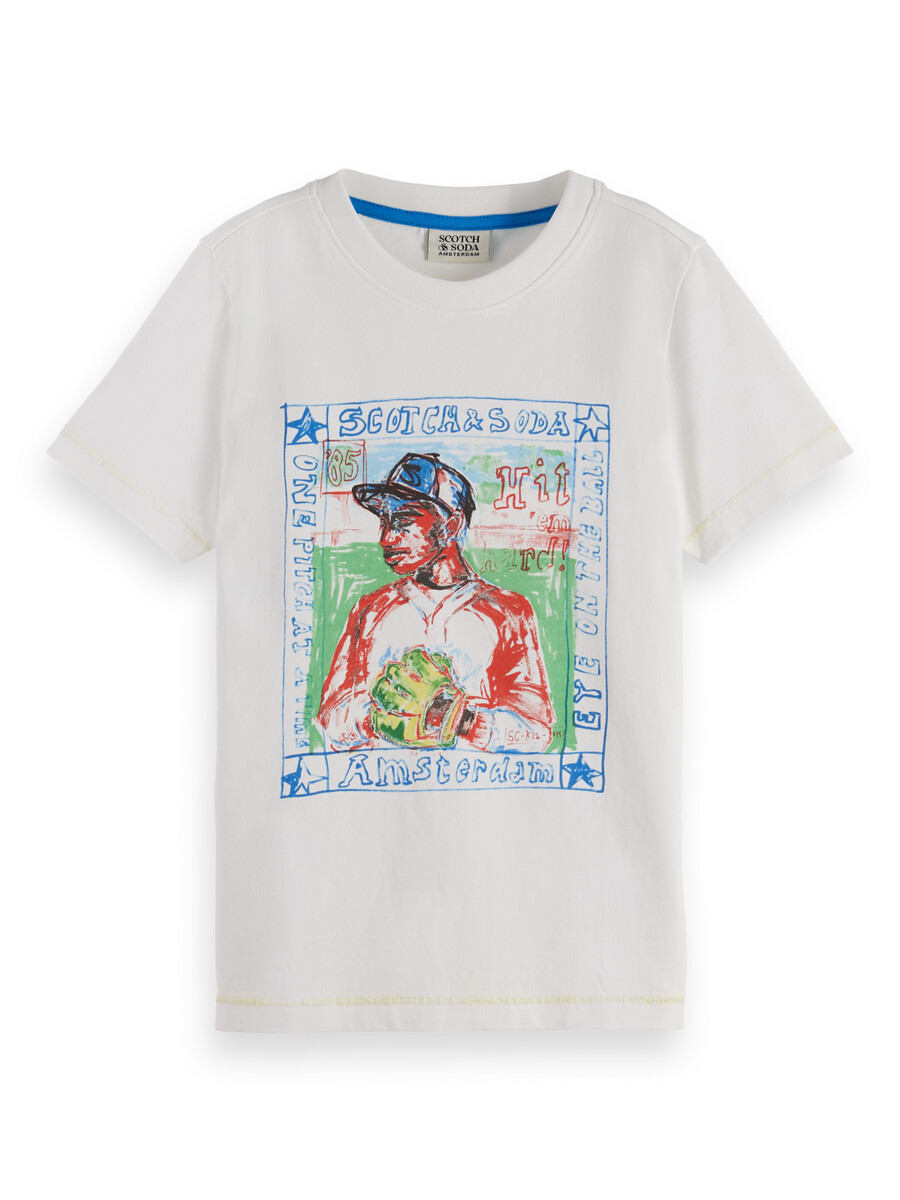 boys regular fit baseball artwork t-shirt