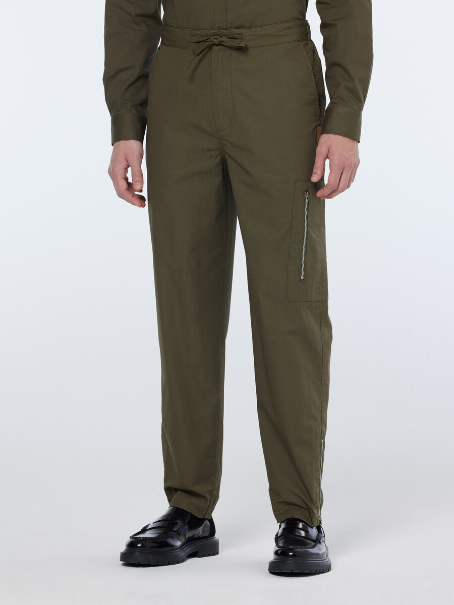 straight fit cotton ripstop cargo pant