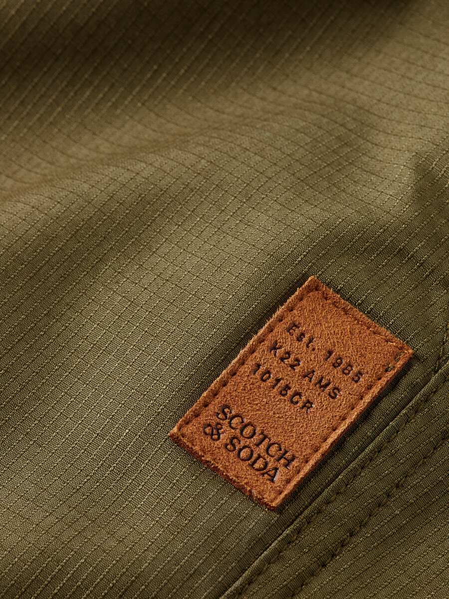 straight fit cotton ripstop cargo pant