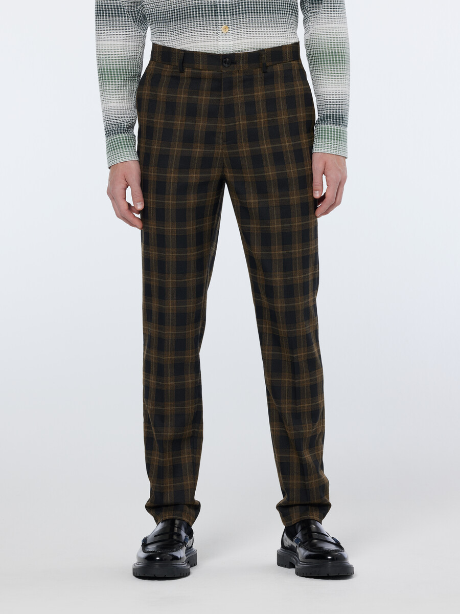 irving yarn-dyed tailored check chino