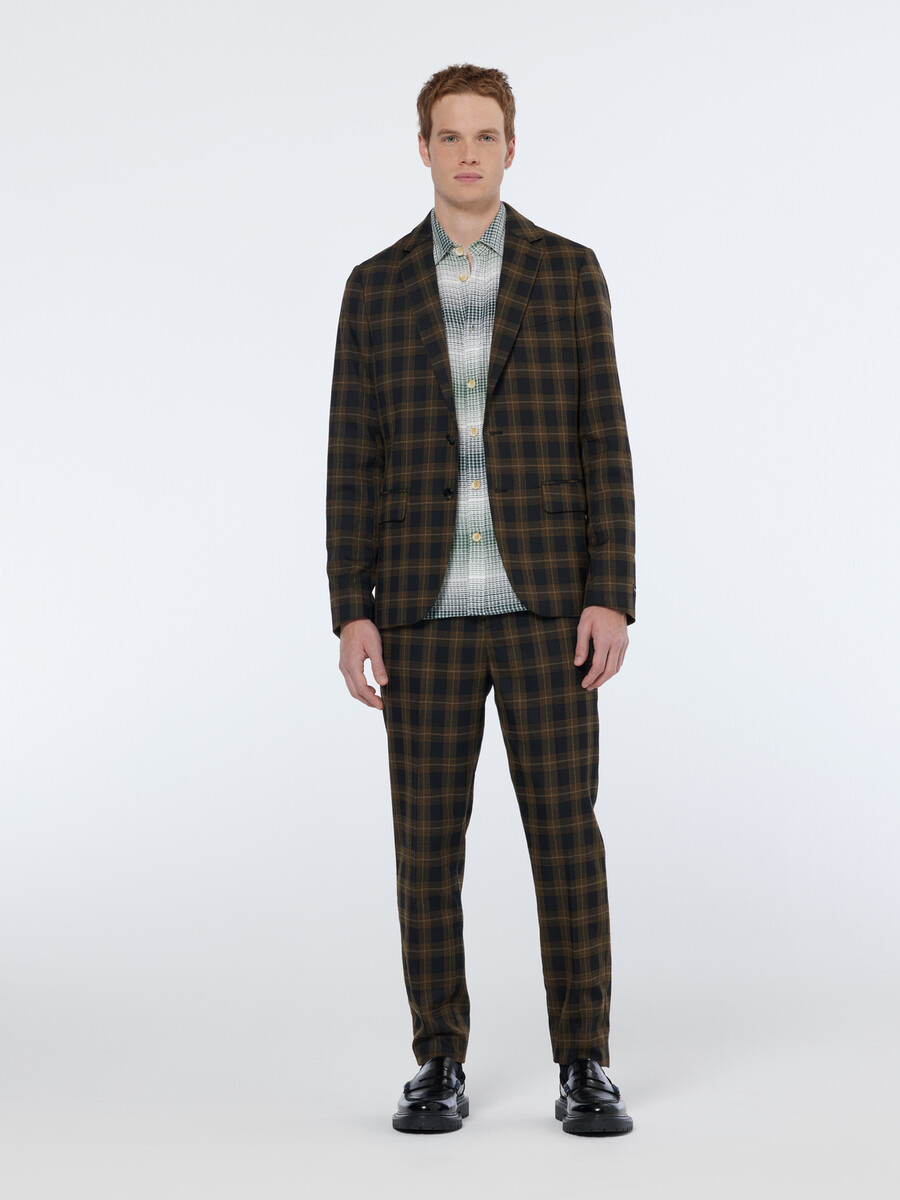 irving yarn-dyed tailored check chino