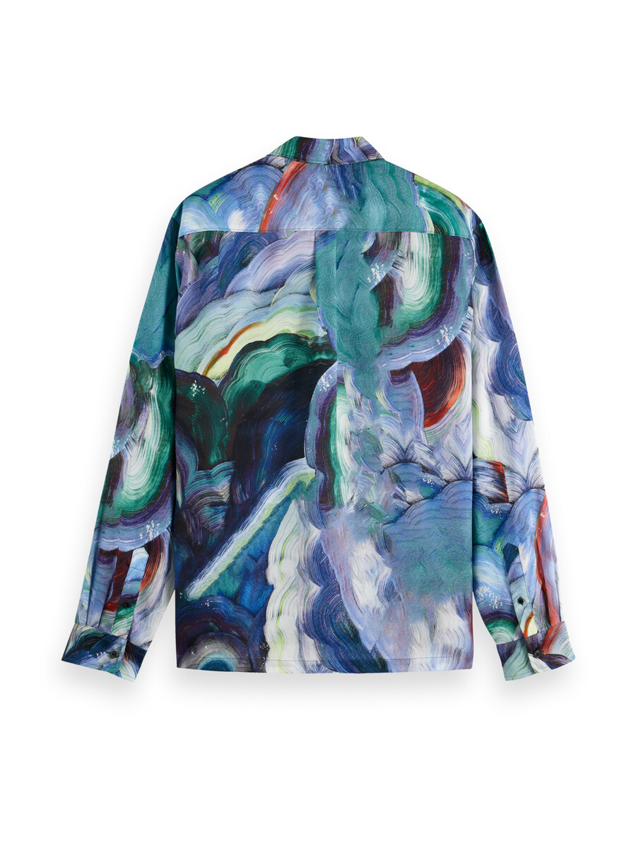 relaxed fit abstract print shirt
