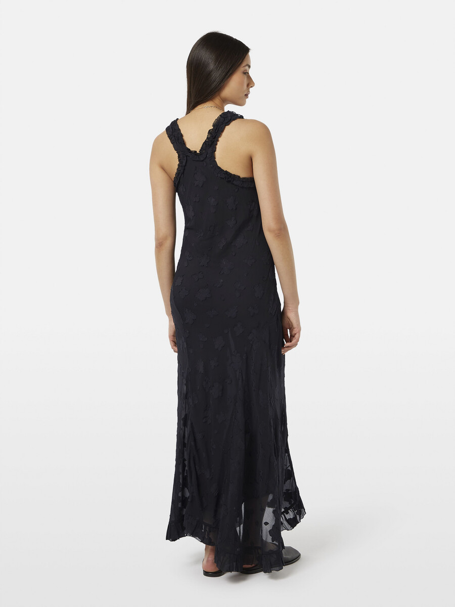 ruffle maxi dress