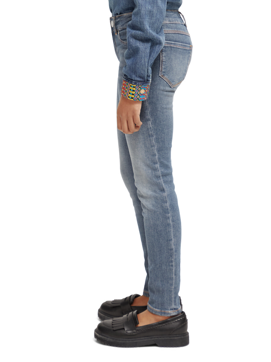 girls milou skinny jeans - electric blue