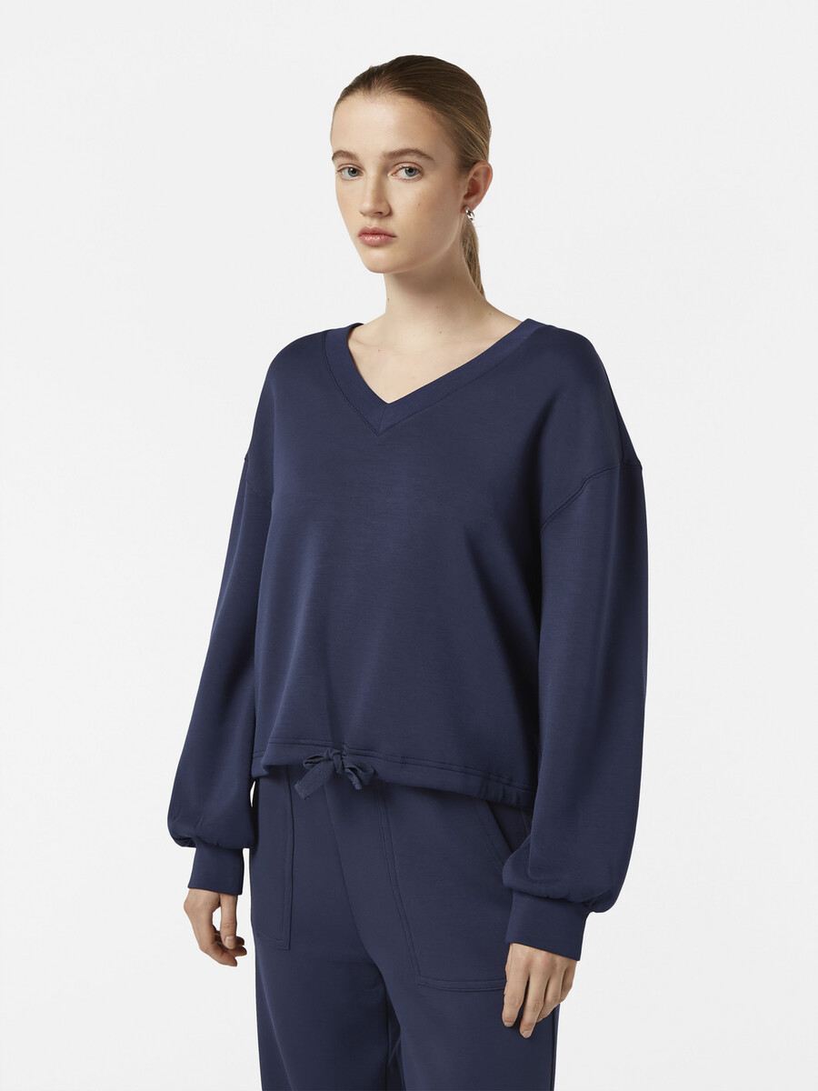 v-neck modal sweatshirt