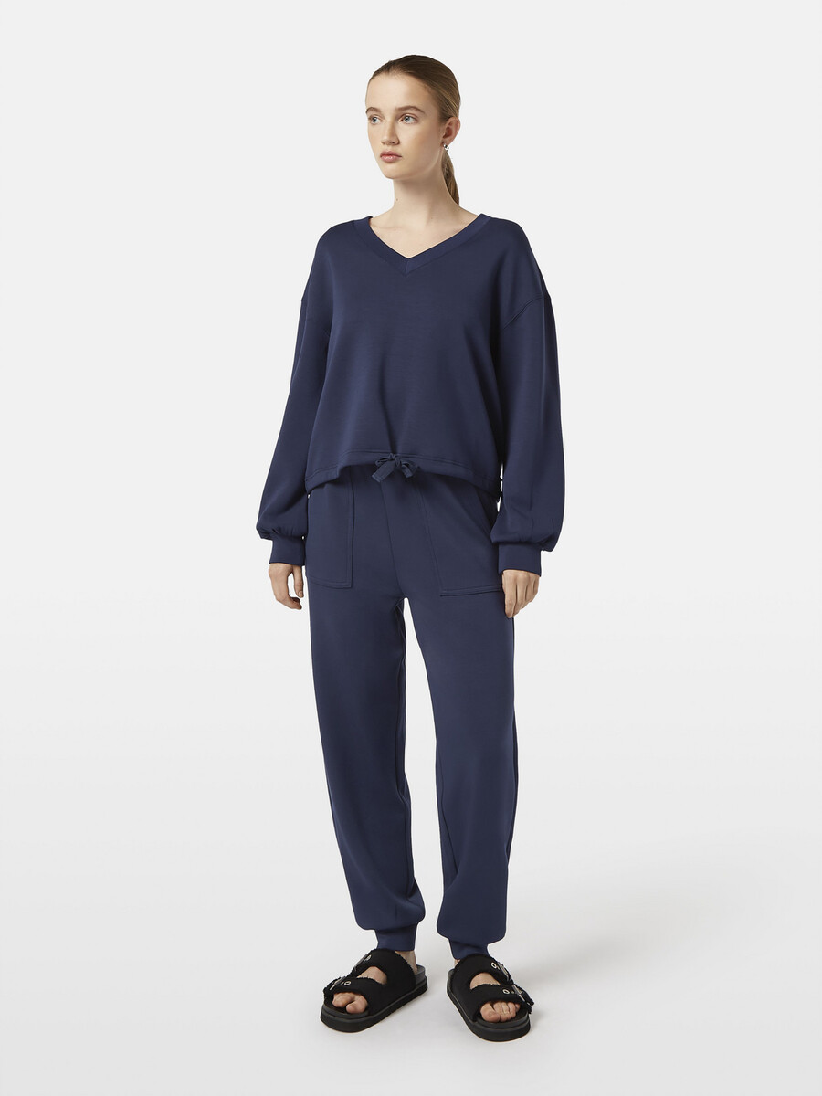 v-neck modal sweatshirt
