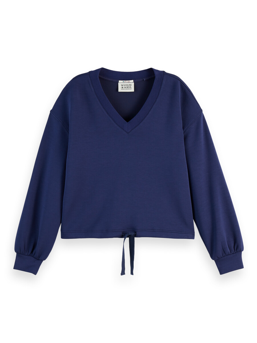 v-neck modal sweatshirt