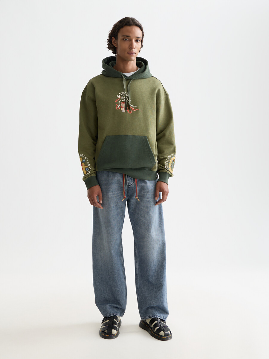 the 40th anniversary embroidered relaxed-fit hoodie