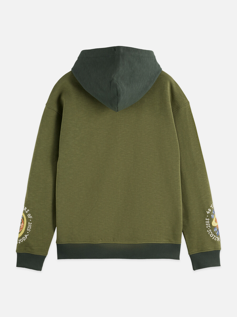 the 40th anniversary embroidered relaxed-fit hoodie