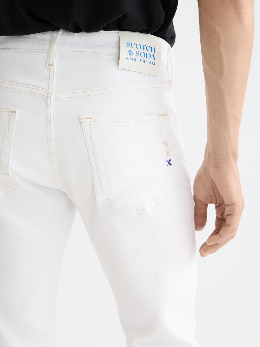 core - ralston regular slim jeans cool white