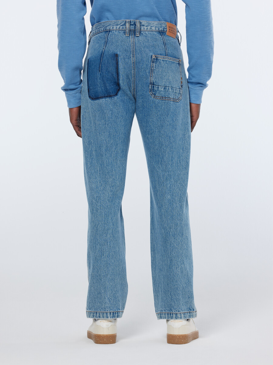 the verve straight workwear washed denim pant lakehouse