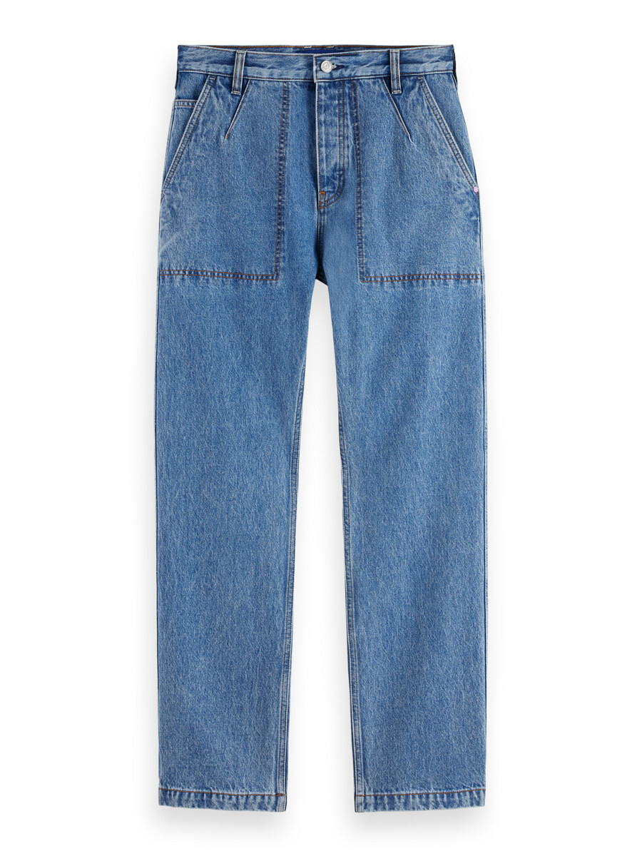 the verve straight workwear washed denim pant lakehouse