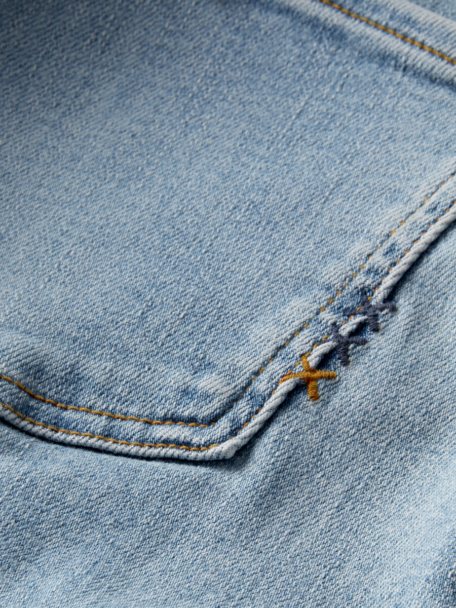 essentials — bohemienne mid-rise skinny jeans blue mind