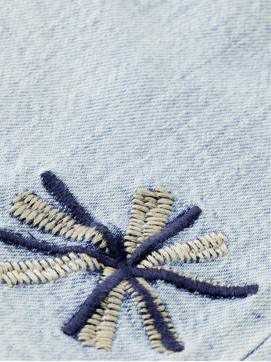 the ray cut off denim short spring lights
