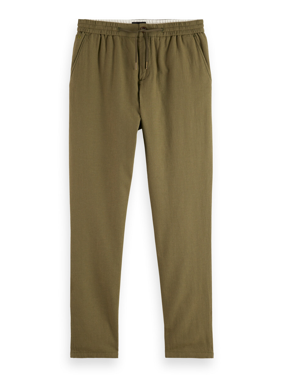 warren cotton linen straight jogger