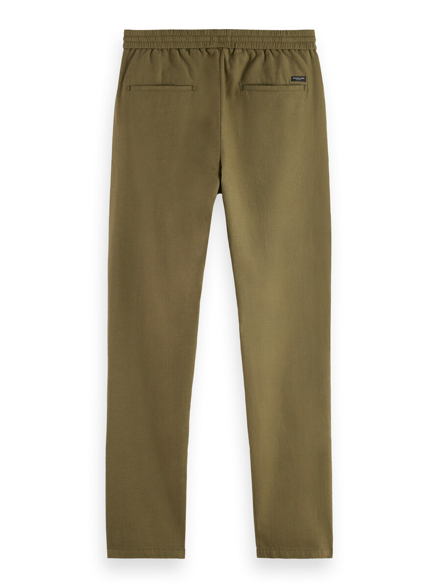 warren cotton linen straight jogger