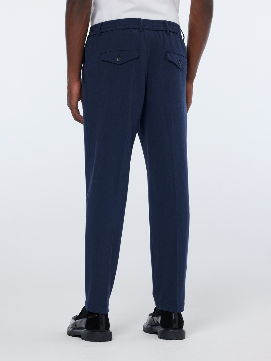 finch seersucker check jogger