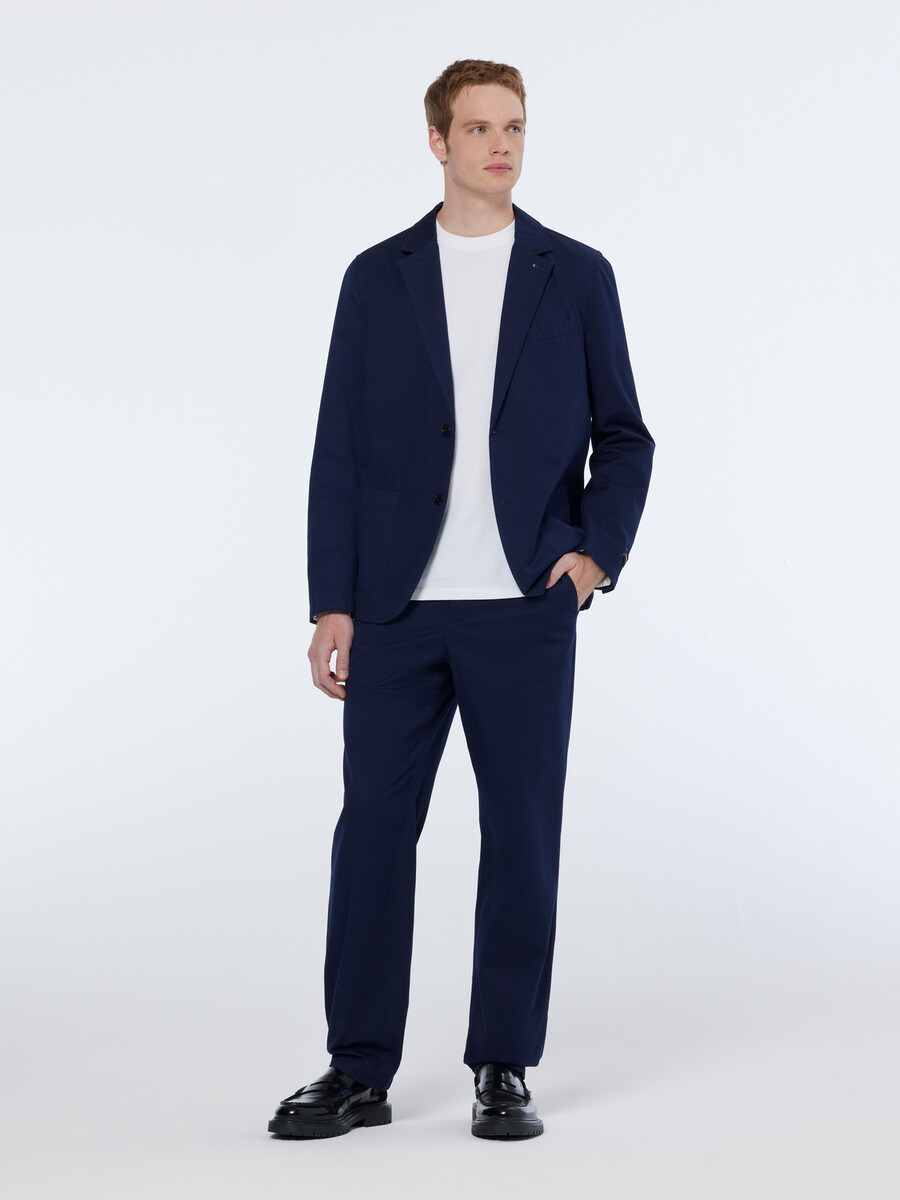 straight fit cotton twill chino