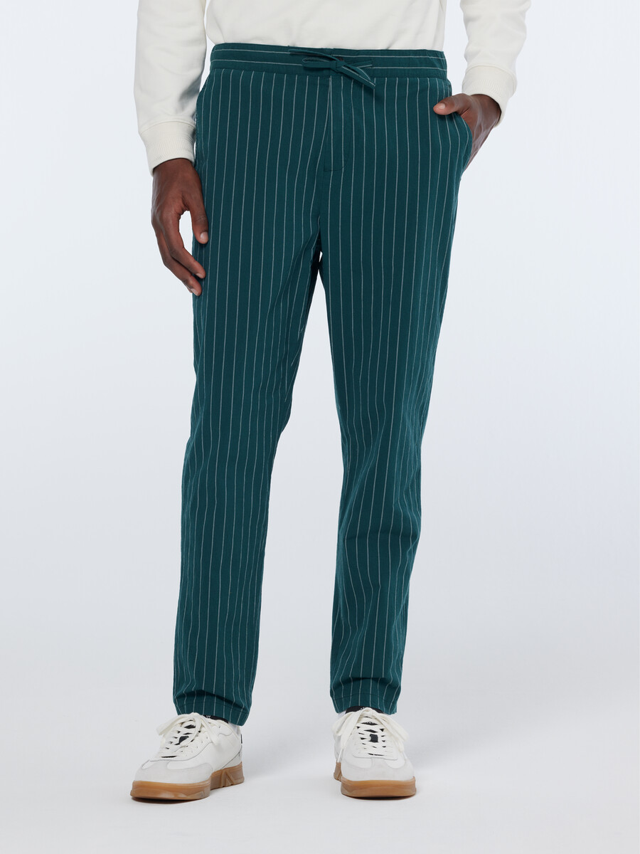 fave sporty cotton-blend pinstripe jogger