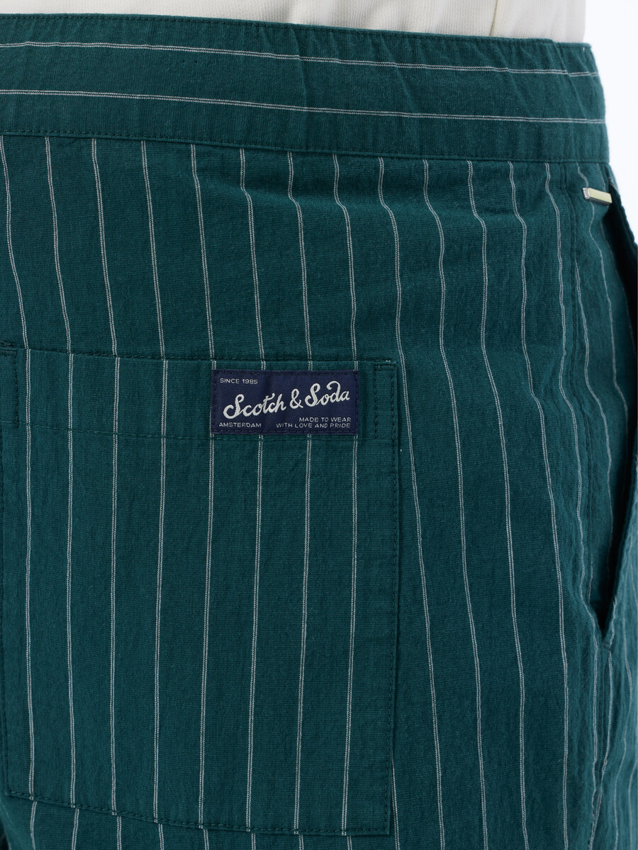 fave sporty cotton-blend pinstripe jogger