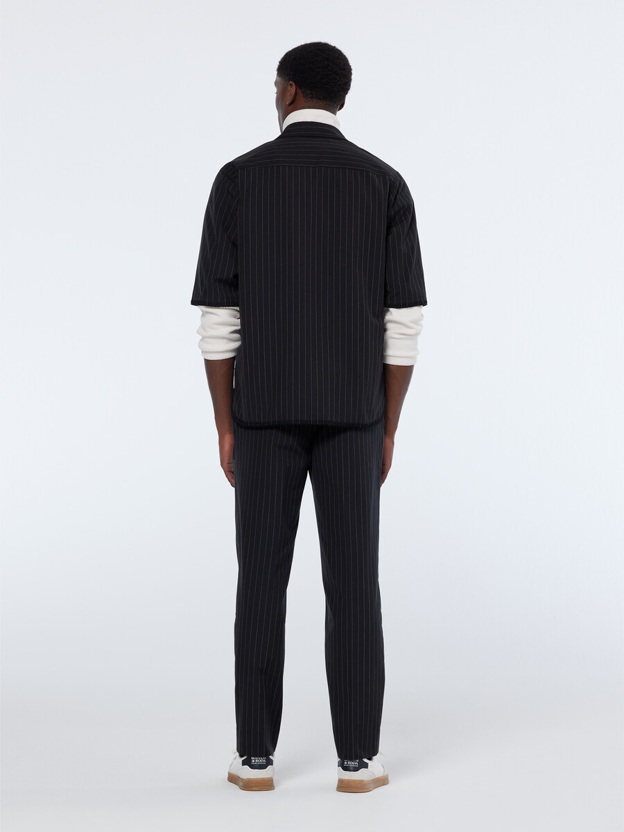 straight fit tailored pinstripe chino