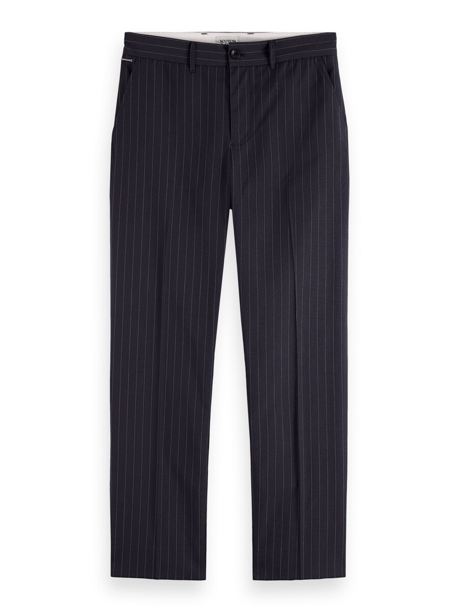 straight fit tailored pinstripe chino
