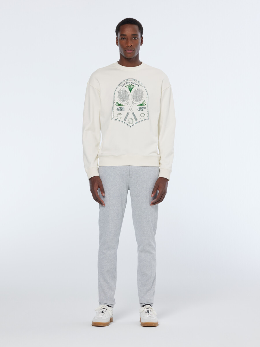 mott tailored jersey yarn-dyed chino