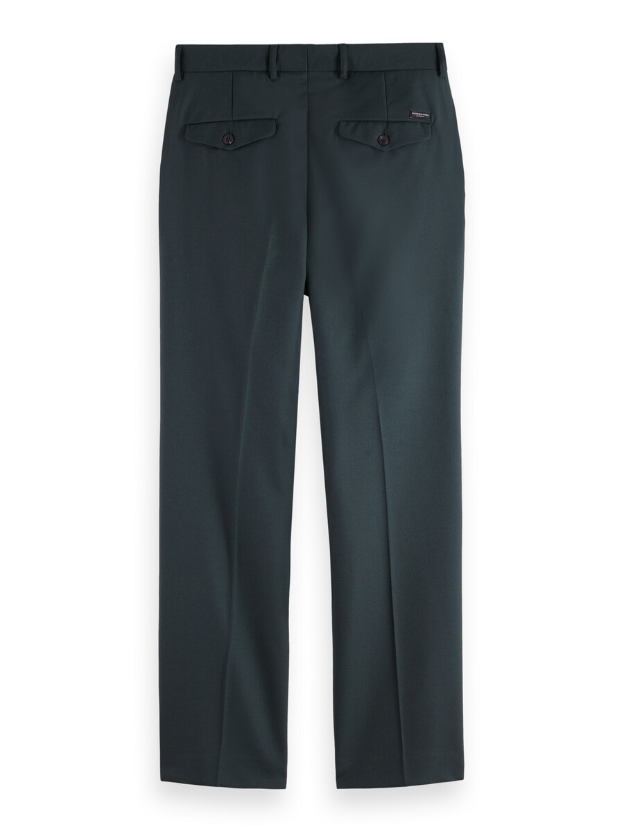 relaxed straight fit pleated tailored chino