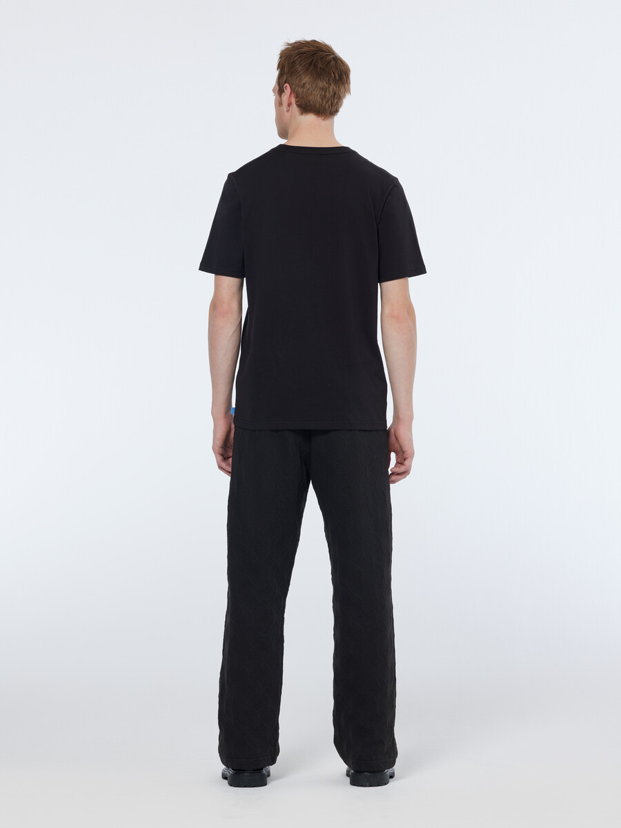 jacquard terry relaxed straight fit sweatpant