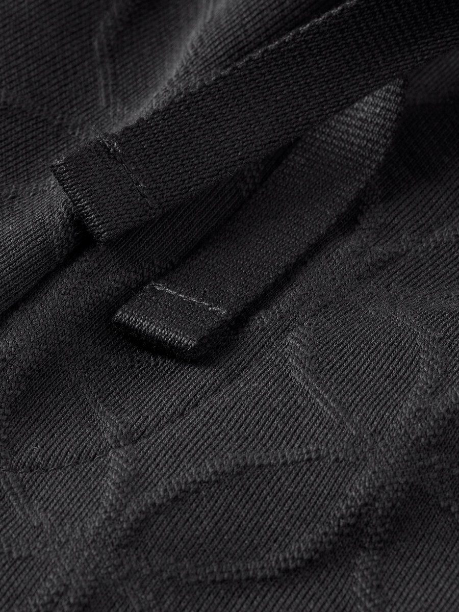 jacquard terry relaxed straight fit sweatpant