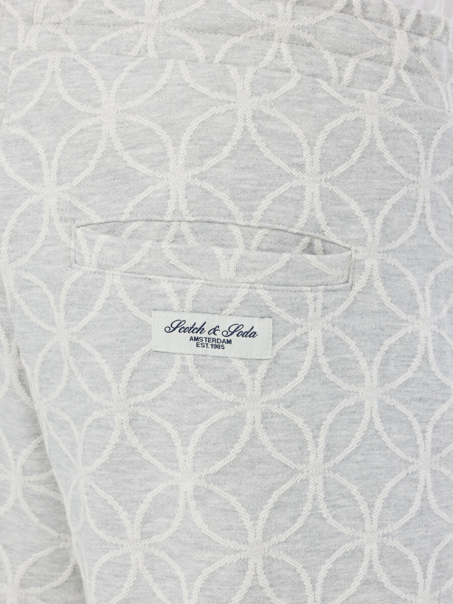 jacquard terry relaxed straight fit sweatpant