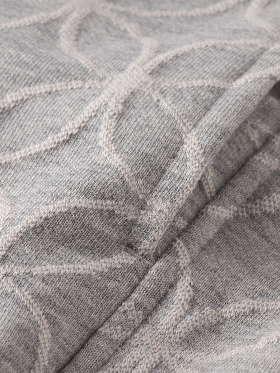 jacquard terry relaxed straight fit sweatpant