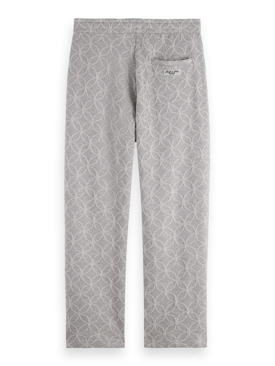 jacquard terry relaxed straight fit sweatpant