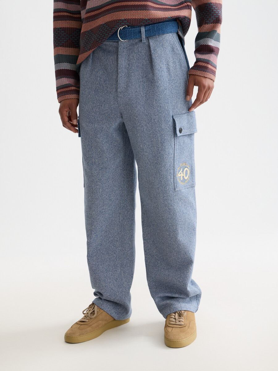 the 40th anniversary melange loose straight-fit cargo pant