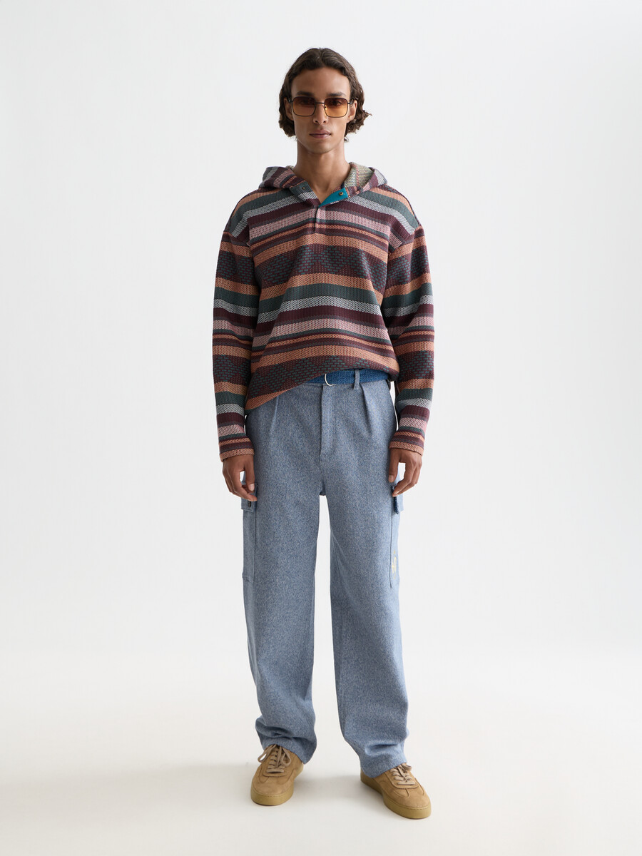 the 40th anniversary melange loose straight-fit cargo pant