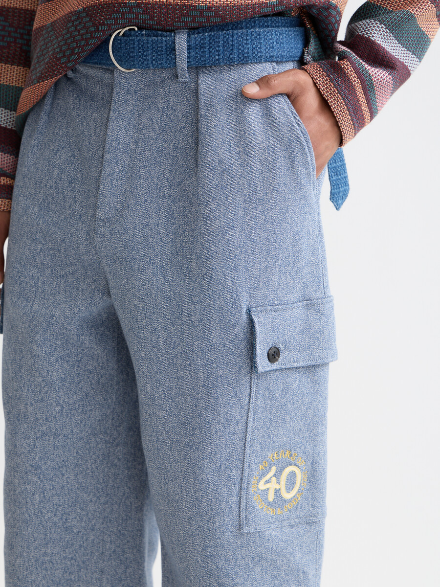 the 40th anniversary melange loose straight-fit cargo pant