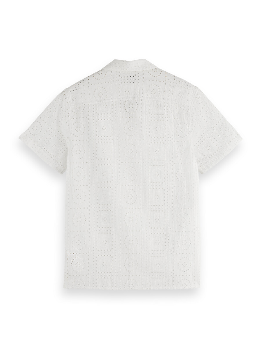 relaxed fit broderie anglaise shirt