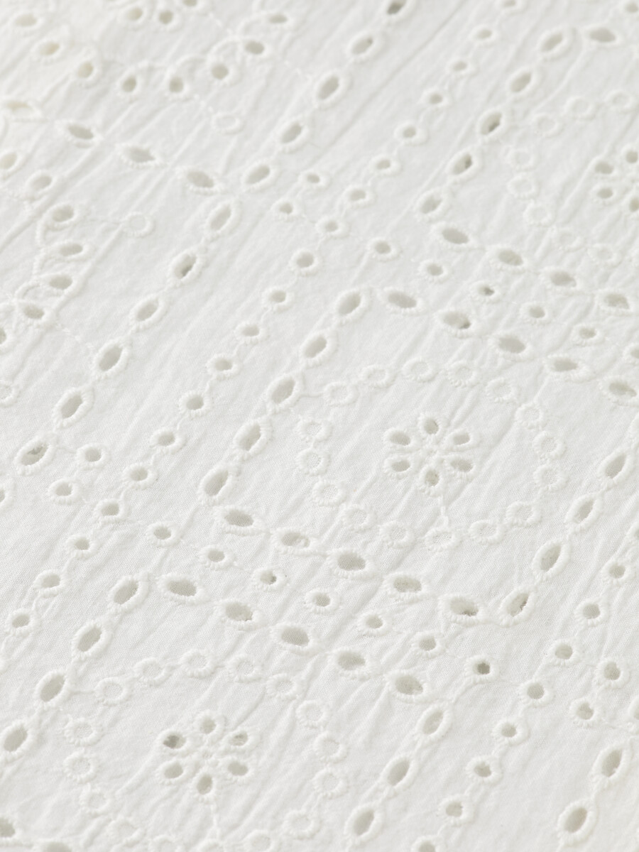 relaxed fit broderie anglaise shirt