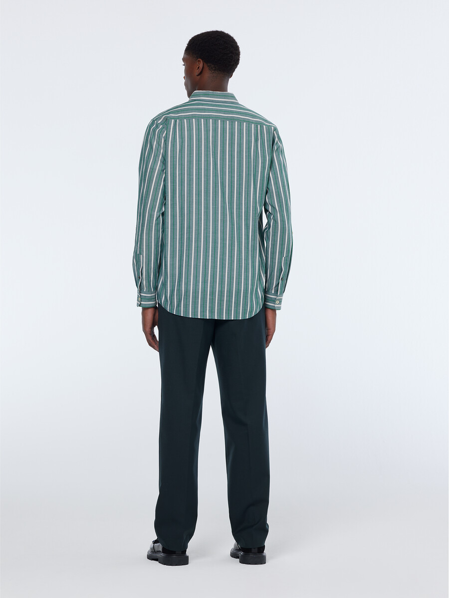 regular fit dobby stripe shirt