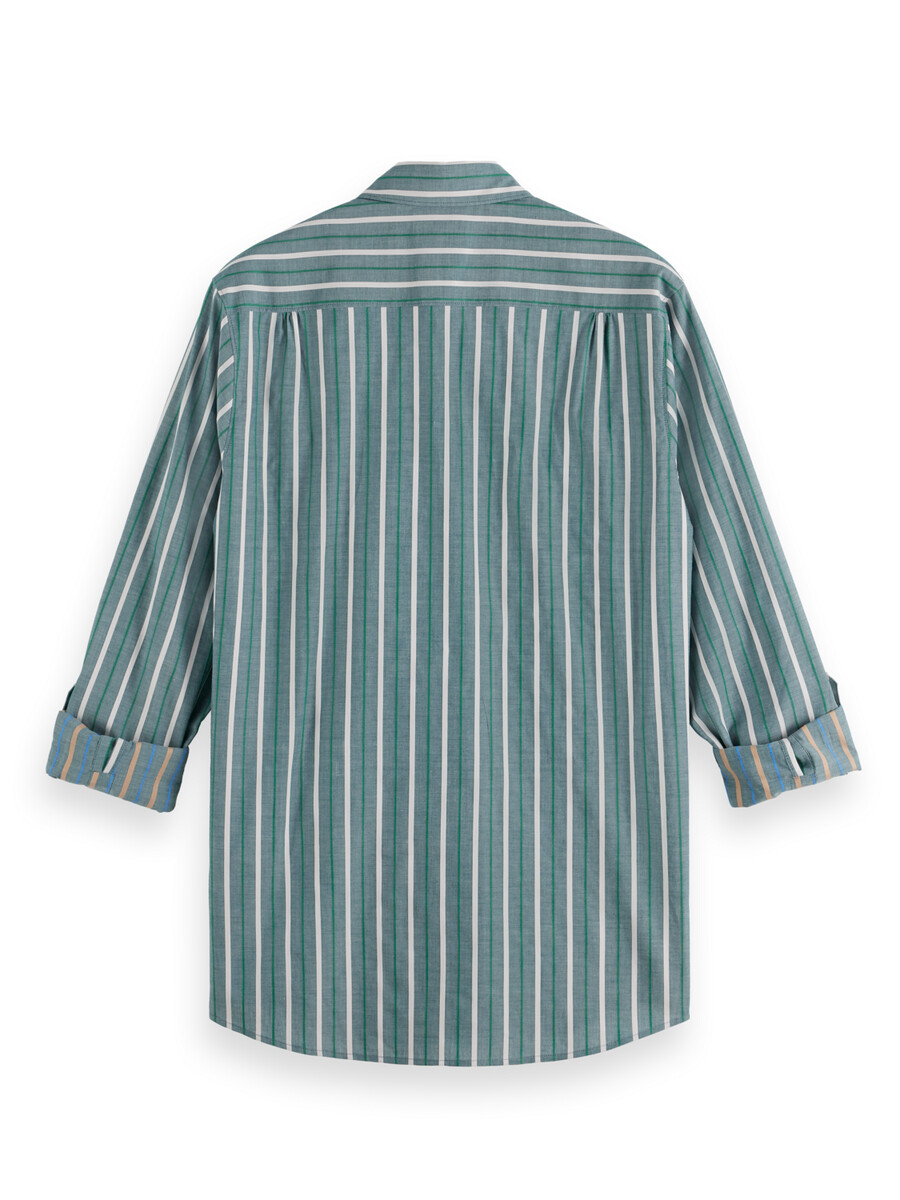 regular fit dobby stripe shirt