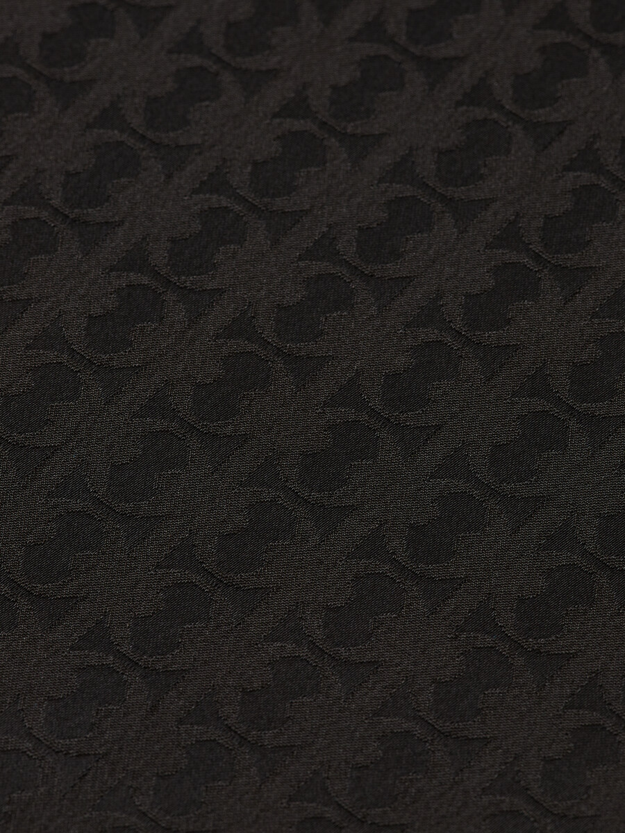 jacquard relaxed fit sateen shirt