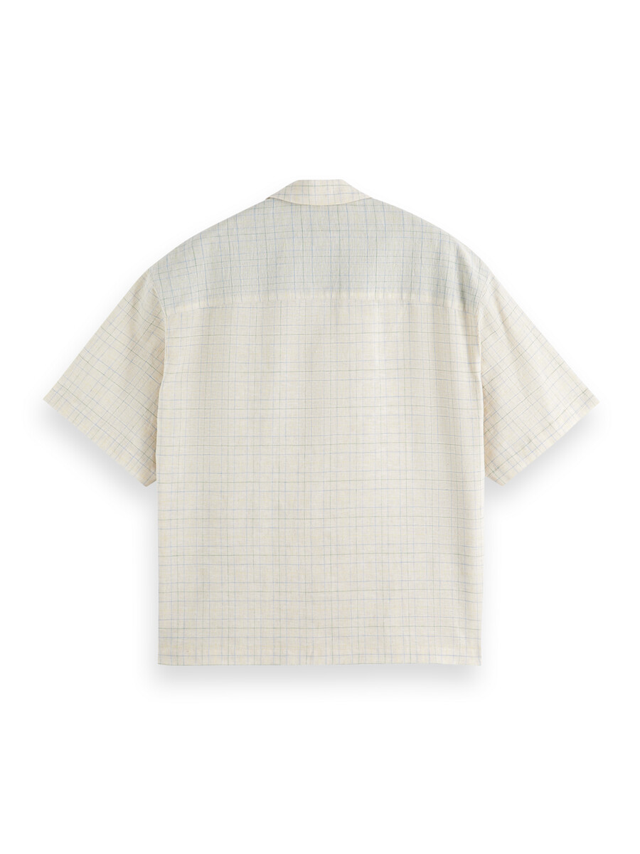 relaxed fit yarn-dyed check shirt