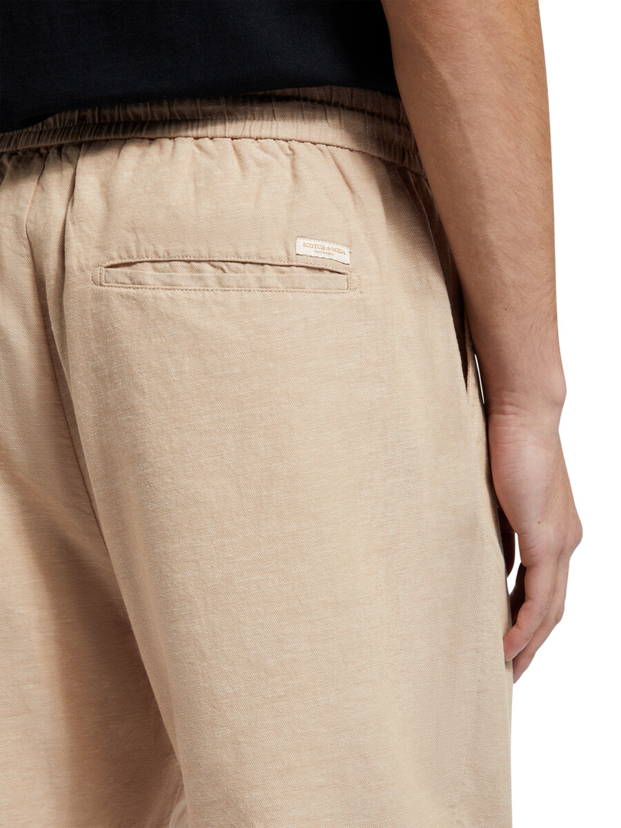 fave cotton-linen twill bermuda