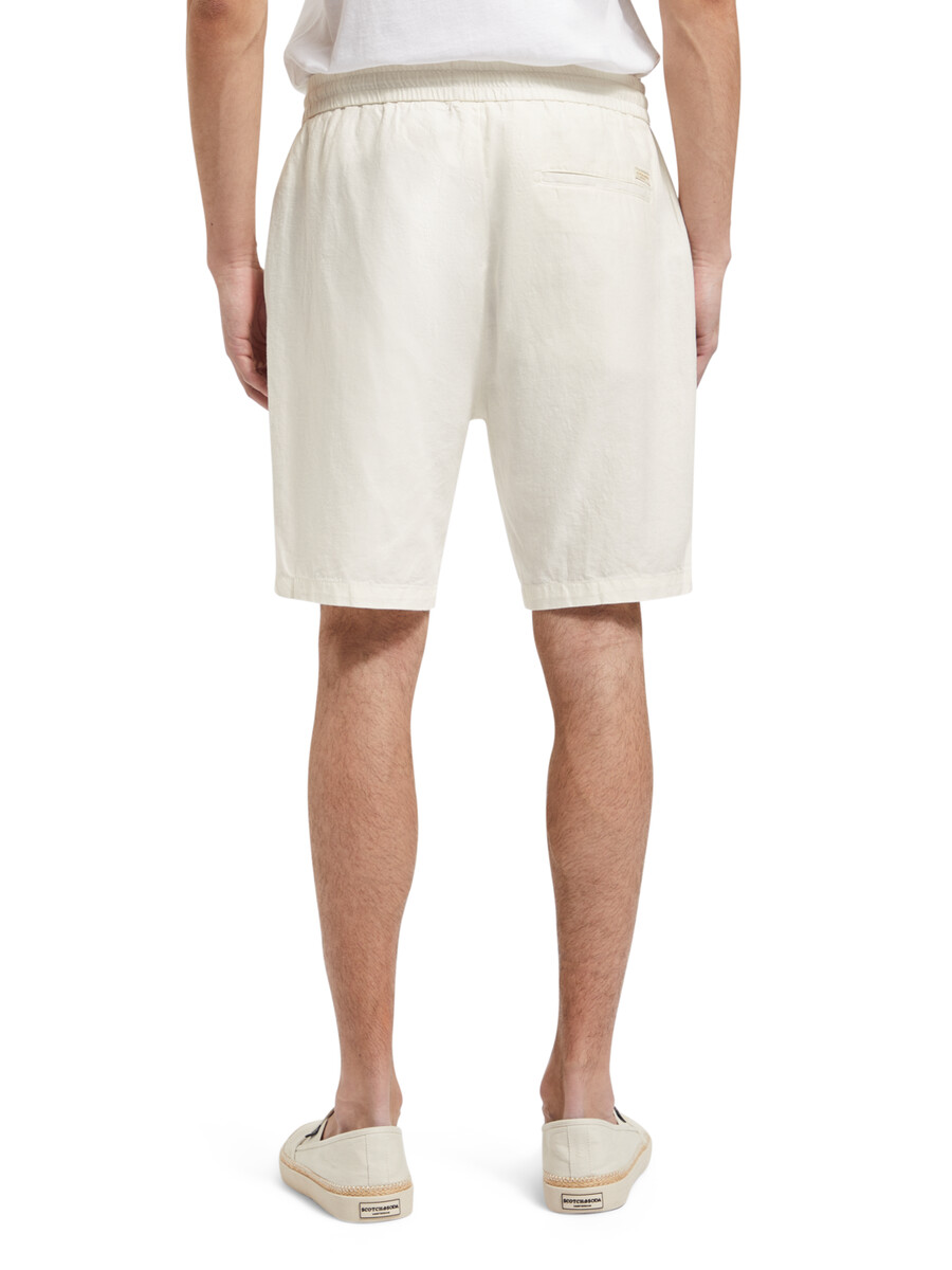 fave cotton-linen twill bermuda