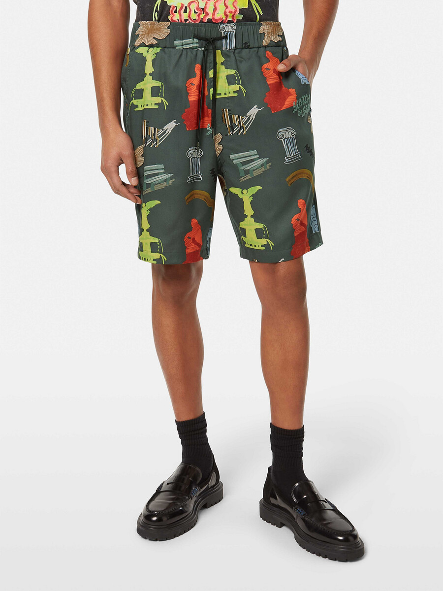 fave park printed relaxed fit bermuda short