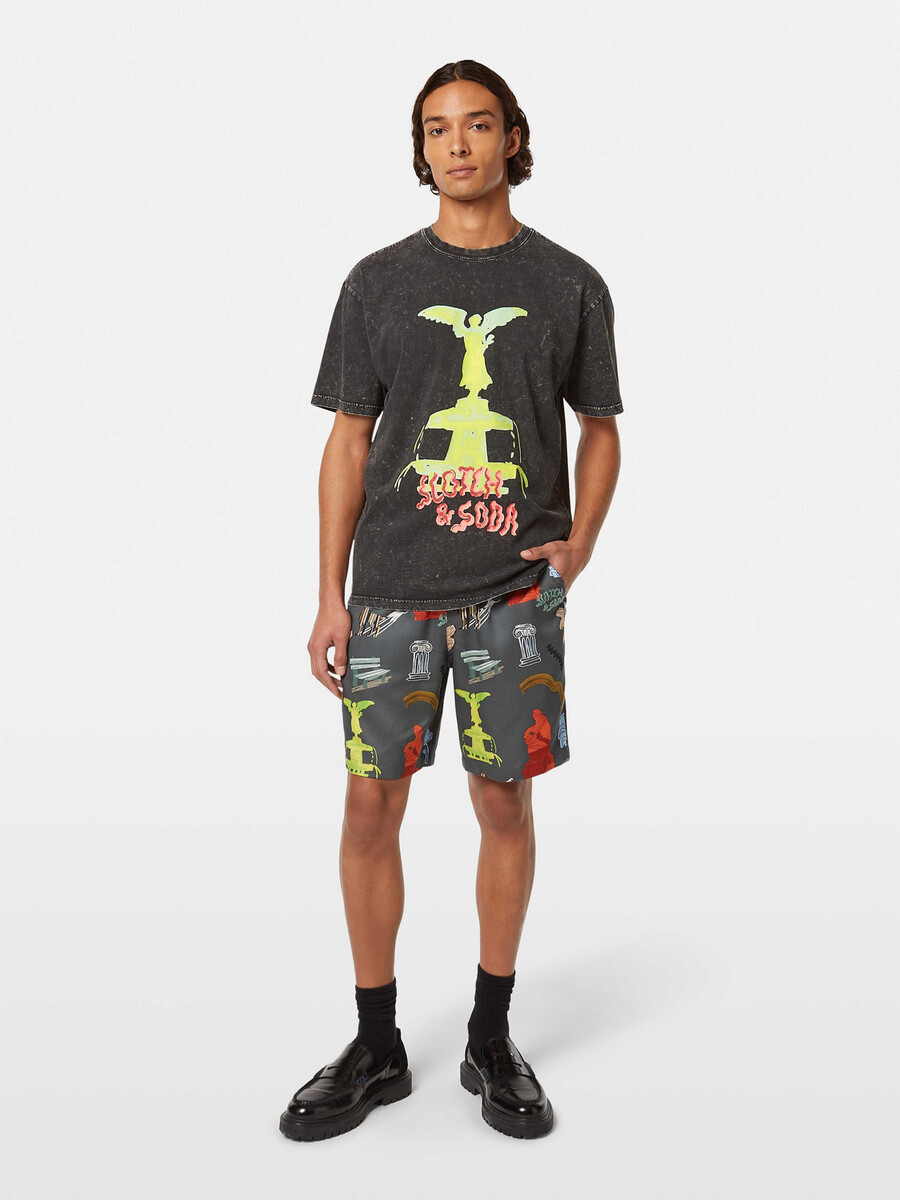 fave park printed relaxed fit bermuda short